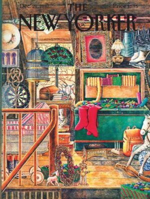 New York Puzzle Company - NPZNY1713 - The New Yorker - Christmas Attic (Jenni Oliver) - 1000 Piece