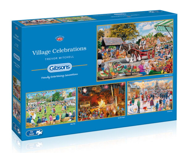 Gibsons - 5051 - Village Celebrations (Trevor Mitchell) - 4 x 500 Pieces