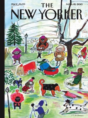 New York Puzzle Company - NPZNY1888 - The New Yorker - Canine Couture (Maira Kalman) - 1000 Piece