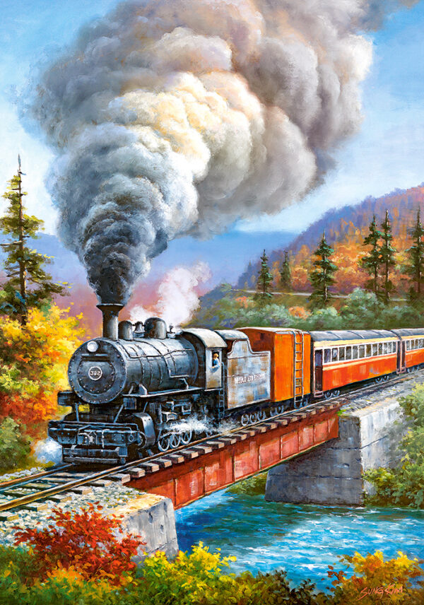 Castorland - 53216 - Train Crossing (Sung Kim) - 500 Piece