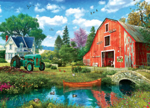 Eurographics - 6000-5526 - The Red Barn (Dominic Davison) - 1000 Piece (With Smart Cut Technology)