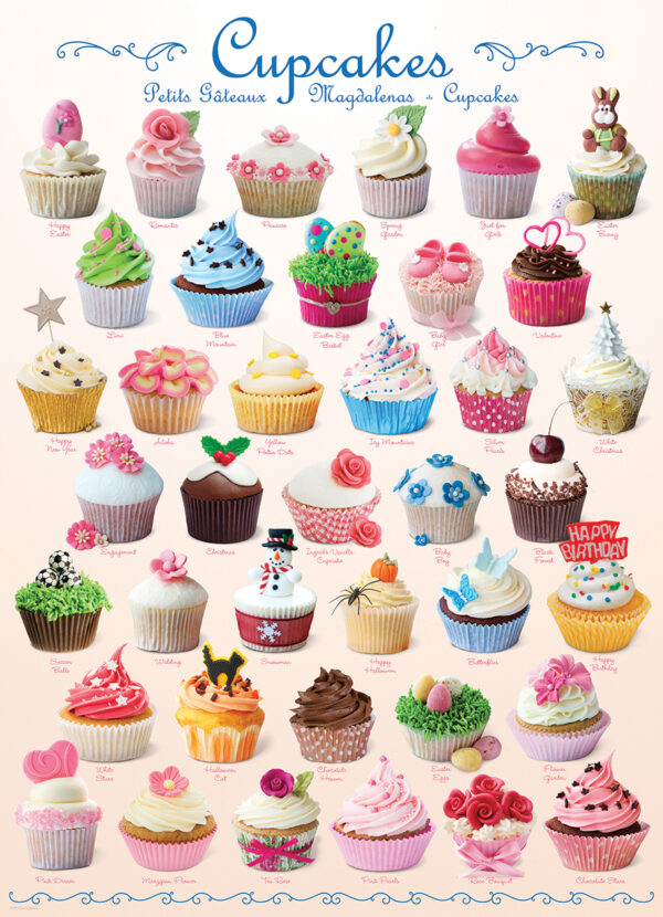 Eurograhics - 6000-0409 - Cupcakes - 1000 Piece (With Smart Cut Technology)