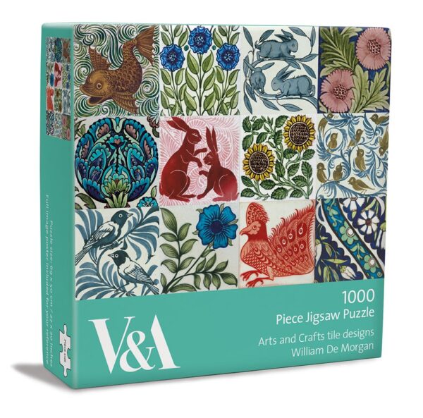 Museums and Galleries - JIG 602 - Tile Designs (William De Morgan (1839-1917) ) - 1000 Piece