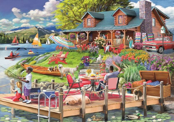 Wentworth - 1000202 - Weekend by the Lake (Marie August-Anderson) - 1000 Piece Wooden