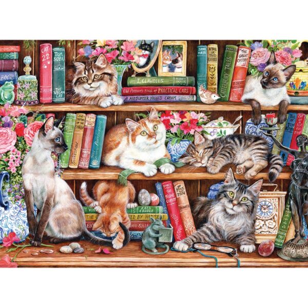 Gibsons - 3560 - Puss Back in Books  (Debbie Cook) - 500 XL Piece