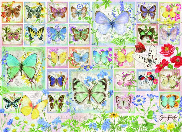 Cobble Hill - 45025 - Butterfly Tiles (Jane Shasky) - 500 XL Piece