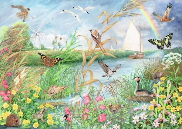 Ravensburger - 1200  1313  - Norfolk Broads (Anne Searle) - 1000 Piece