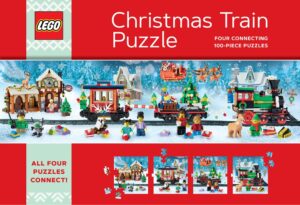 Chronicle Books - Lego Christmas Train Puzzle ( Four Connecting 100 Piece Puzzles)